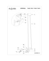 ***OFER/DES***  MINIMAL * PIE DE SALON LED 40W 3000K DIMABLE - ORO